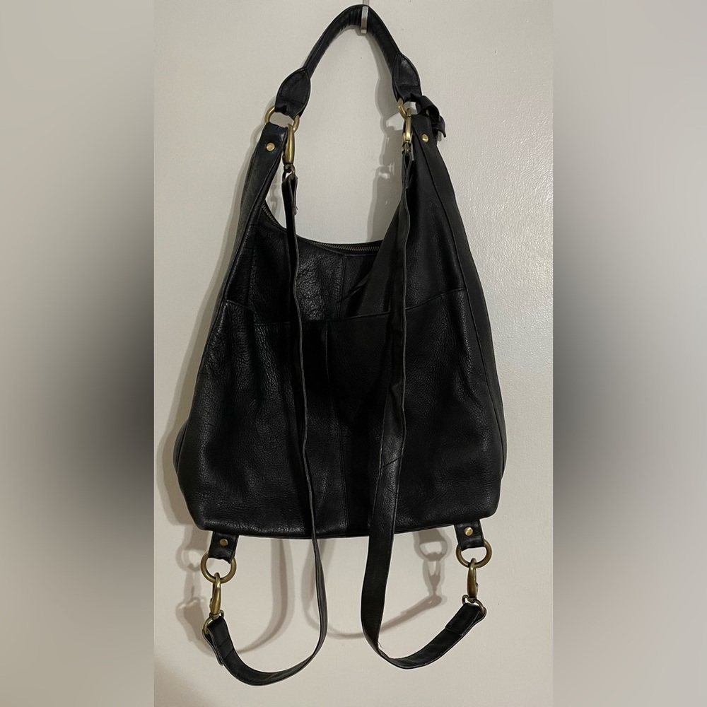 Latico NJ USA Black Leather Women's Backpack/Handbag